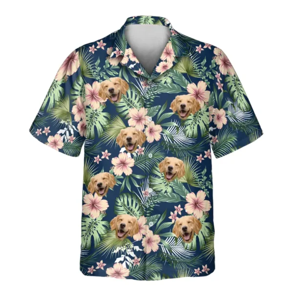1 Botanical Tropical Florals Aloha Custom Hawaiian Shirts With Faces Or Logos
