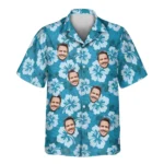 1 Hibiscus Paradise Vibes Aloha Custom Hawaiian Shirts With Faces Or Logos