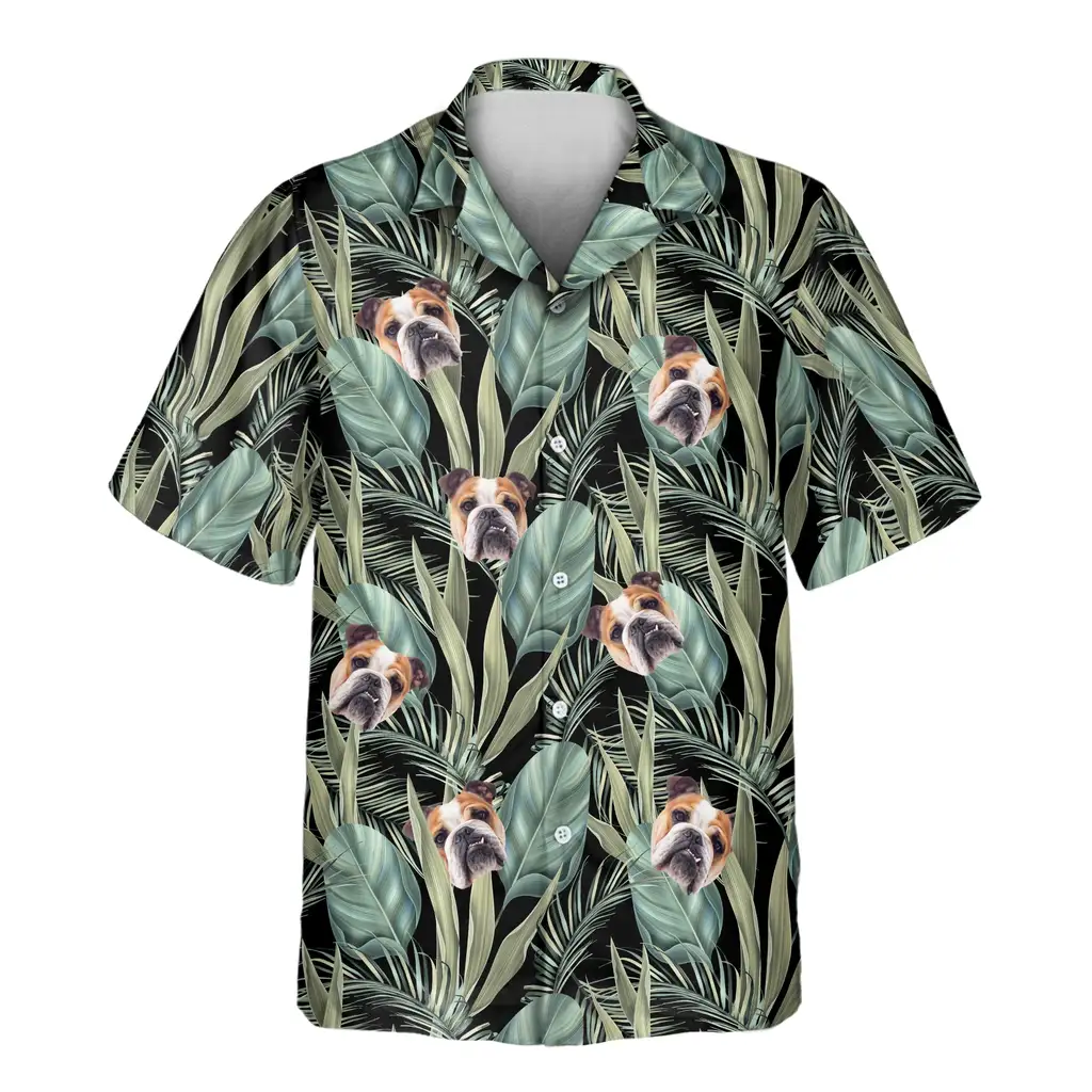 1 Palm Grove Aloha Custom Hawaiian Shirts With Faces Or Logos