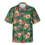 1 Tiki Paradise Warrior Aloha Custom Hawaiian Shirts With Faces Or Logos