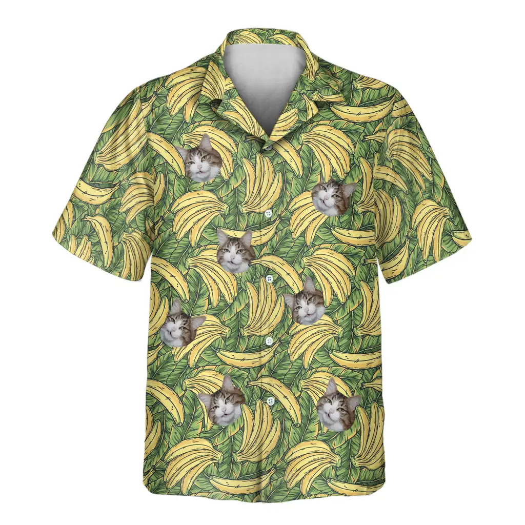 1 Tropical Banana Bliss Aloha Custom Hawaiian Shirts With Faces Or Logos 1 Tropical Banana Bliss Aloha Custom Hawaiian Shirts With Faces Or Logos
