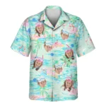 1 Tropical Flamingo Paradise Aloha Custom Hawaiian Shirts With Faces Or Logos