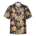 1 Tropical Grunge Bloom Aloha Custom Hawaiian Shirts With Faces Or Logos