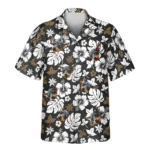 1 Tropical Hibiscus Flower Aloha Custom Hawaiian Shirts With Faces Or Logos