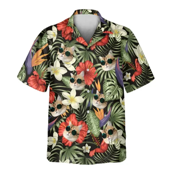1 Tropical Oasis Aloha Custom Hawaiian Shirts With Faces Or Logos