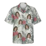 1 Vintage Floral Paradise Aloha Custom Hawaiian Shirts With Faces Or Logos