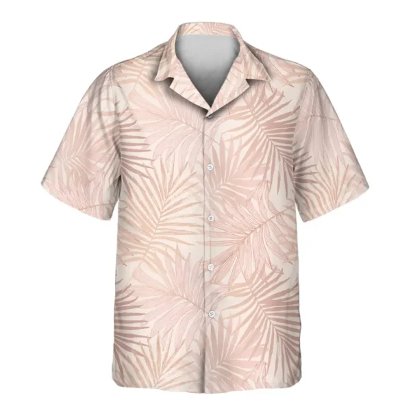 2 Blush Tropics Aloha Custom Hawaiian Shirts With Faces Or Logos