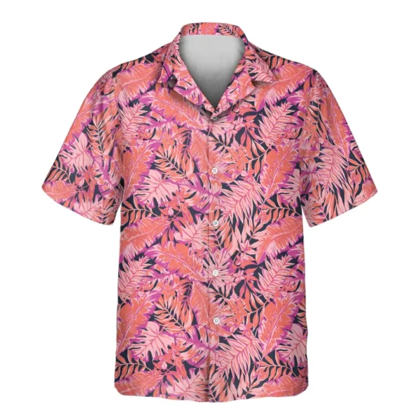 2 Bright Colorful Tropical Florals Aloha Custom Hawaiian Shirts With Faces Or Logos
