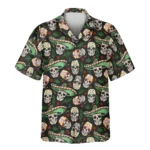 1 Fiesta Skull Vibes Aloha Custom Hawaiian Shirts With Faces Or Logos