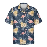 1 Flamingo Pineapple Paradise Aloha Custom Hawaiian Shirts With Faces Or Logos