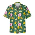 1 Island Blossom Aloha Custom Hawaiian Shirts With Faces Or Logos