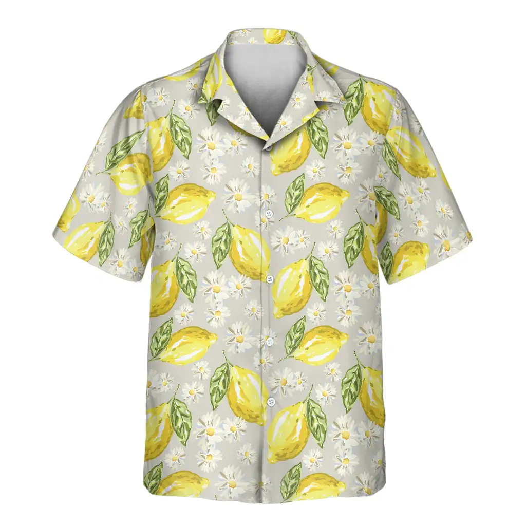 2 Lemon Grove Vibes Aloha Custom Hawaiian Shirts With Faces Or Logos