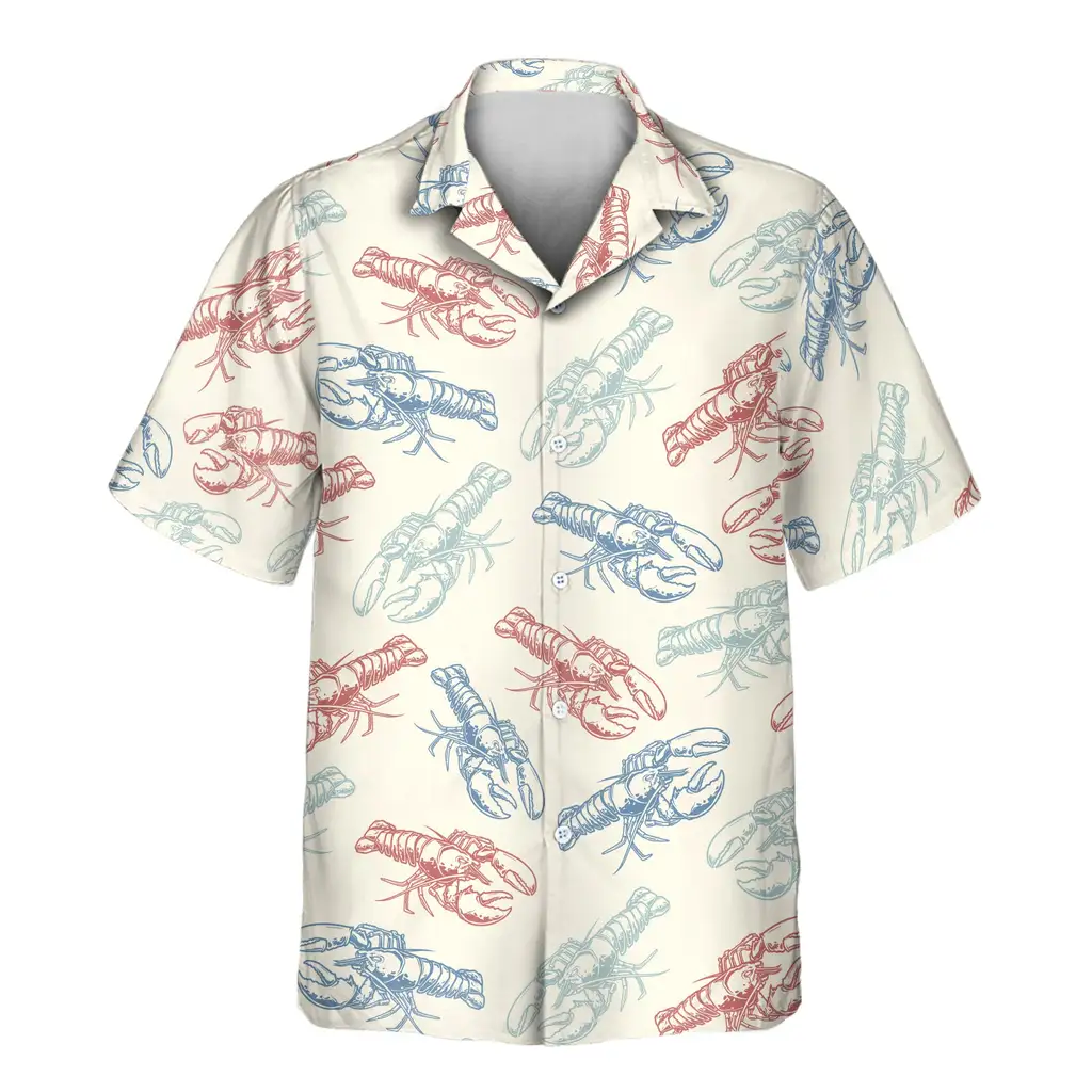 2 Lobster Fest Aloha Custom Hawaiian Shirts With Faces Or Logos 2 Lobster Fest Aloha Custom Hawaiian Shirts With Faces Or Logos