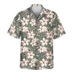 1 Monstera Hibiscus Dream Aloha Custom Hawaiian Shirts With Faces Or Logos