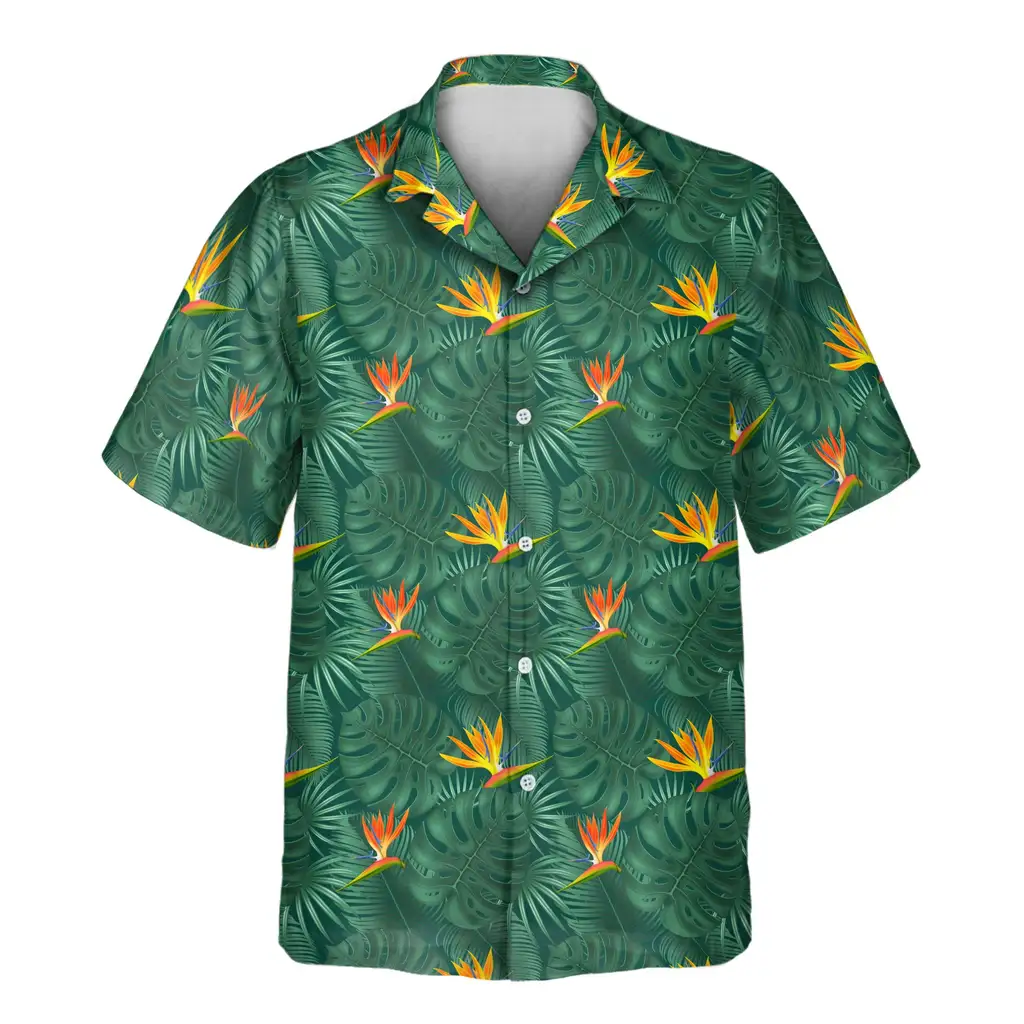 2 Monstera Paradise Aloha Custom Hawaiian Shirts With Faces Or Logos