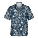 1 Navy Hibiscus Paradise Aloha Custom Hawaiian Shirts With Faces Or Logos