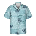 1 Retro Ocean Wave Aloha Custom Hawaiian Shirts With Faces Or Logos