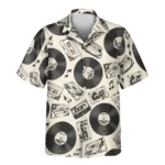 1 Retro Record Vibes Aloha Custom Hawaiian Shirts With Faces Or Logos