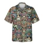1 Tiki Island Vibes Aloha Custom Hawaiian Shirts With Faces Or Logos