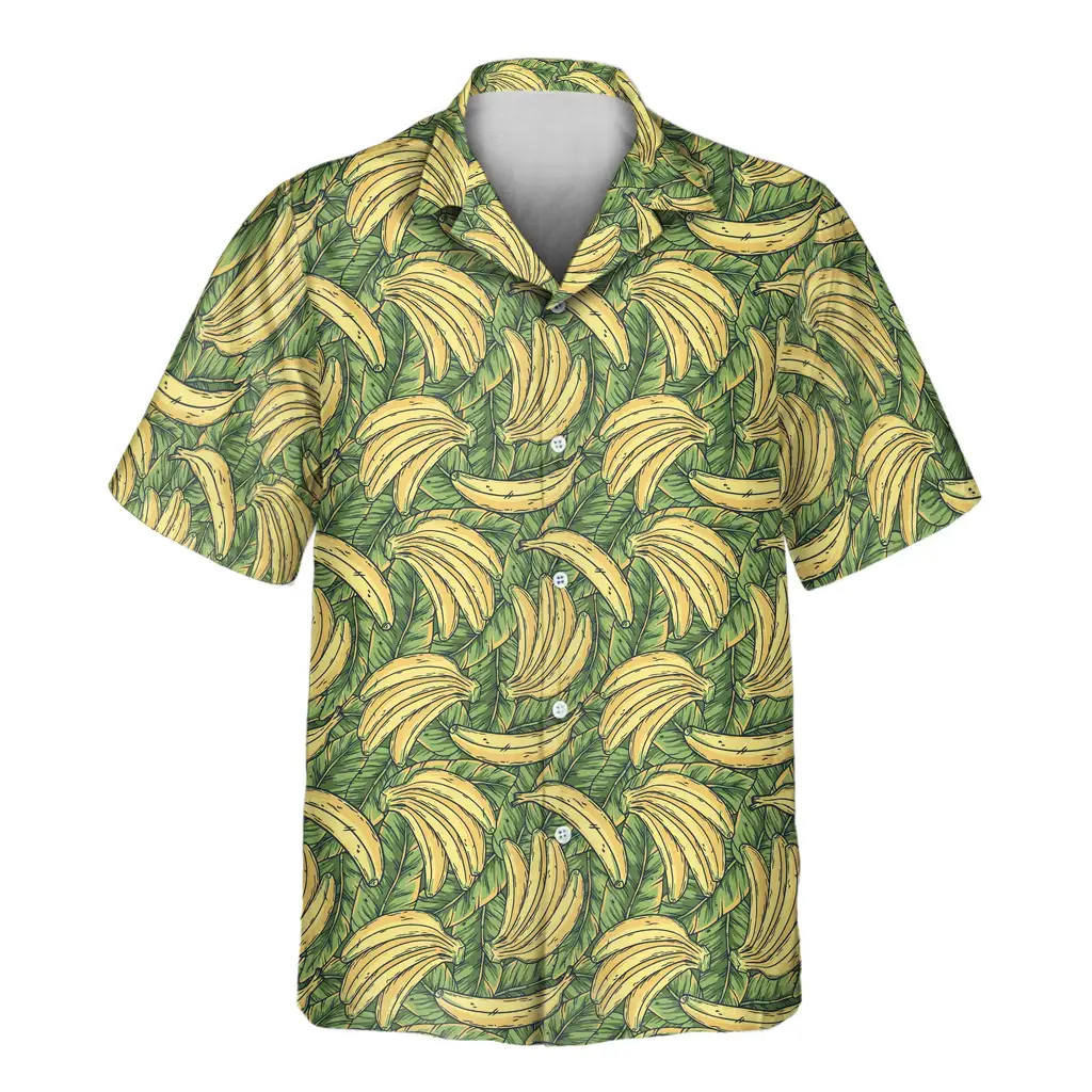 2 Tropical Banana Bliss Aloha Custom Hawaiian Shirts With Faces Or Logos 2 Tropical Banana Bliss Aloha Custom Hawaiian Shirts With Faces Or Logos