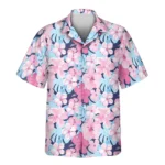 1 Tropical Floral Escape Aloha Custom Hawaiian Shirts With Faces Or Logos