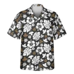 1 Tropical Hibiscus Flower Aloha Custom Hawaiian Shirts With Faces Or Logos