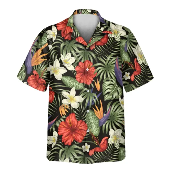 2 Tropical Oasis Aloha Custom Hawaiian Shirts With Faces Or Logos