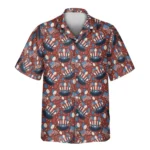 1 Uncle Sam Celebration Aloha Custom Hawaiian Shirts With Faces Or Logos