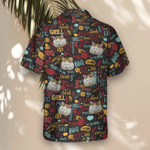 3 BBQ Royale Night Aloha Custom Hawaiian Shirts With Faces Or Logos