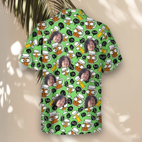 3 Brew Buddies Aloha Custom Hawaiian Shirts With Faces Or Logos
