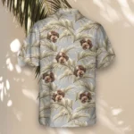 1 Golden Palm Leaves Aloha Custom Hawaiian Shirts With Faces Or Logos