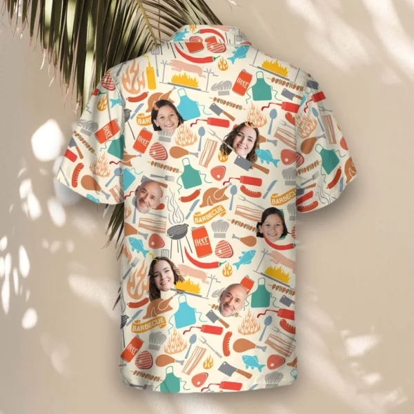 3 Grill Master Party Aloha Custom Hawaiian Shirts With Faces Or Logos