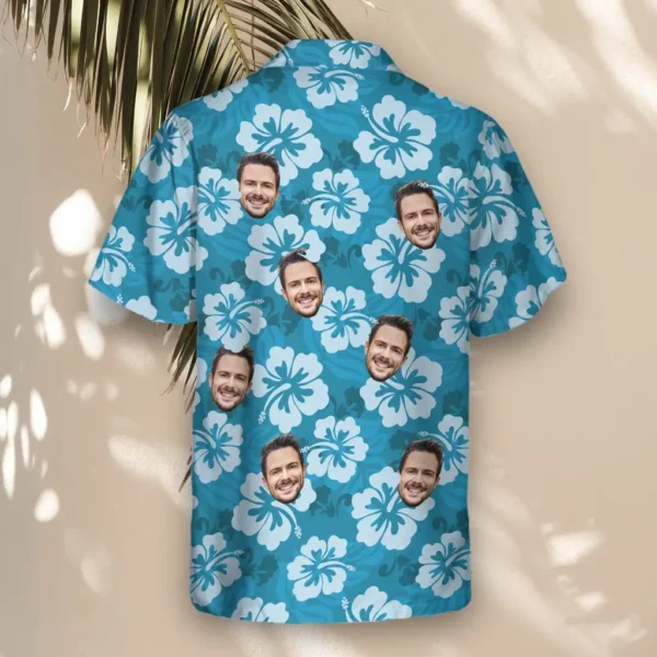 3 Hibiscus Paradise Vibes Aloha Custom Hawaiian Shirts With Faces Or Logos