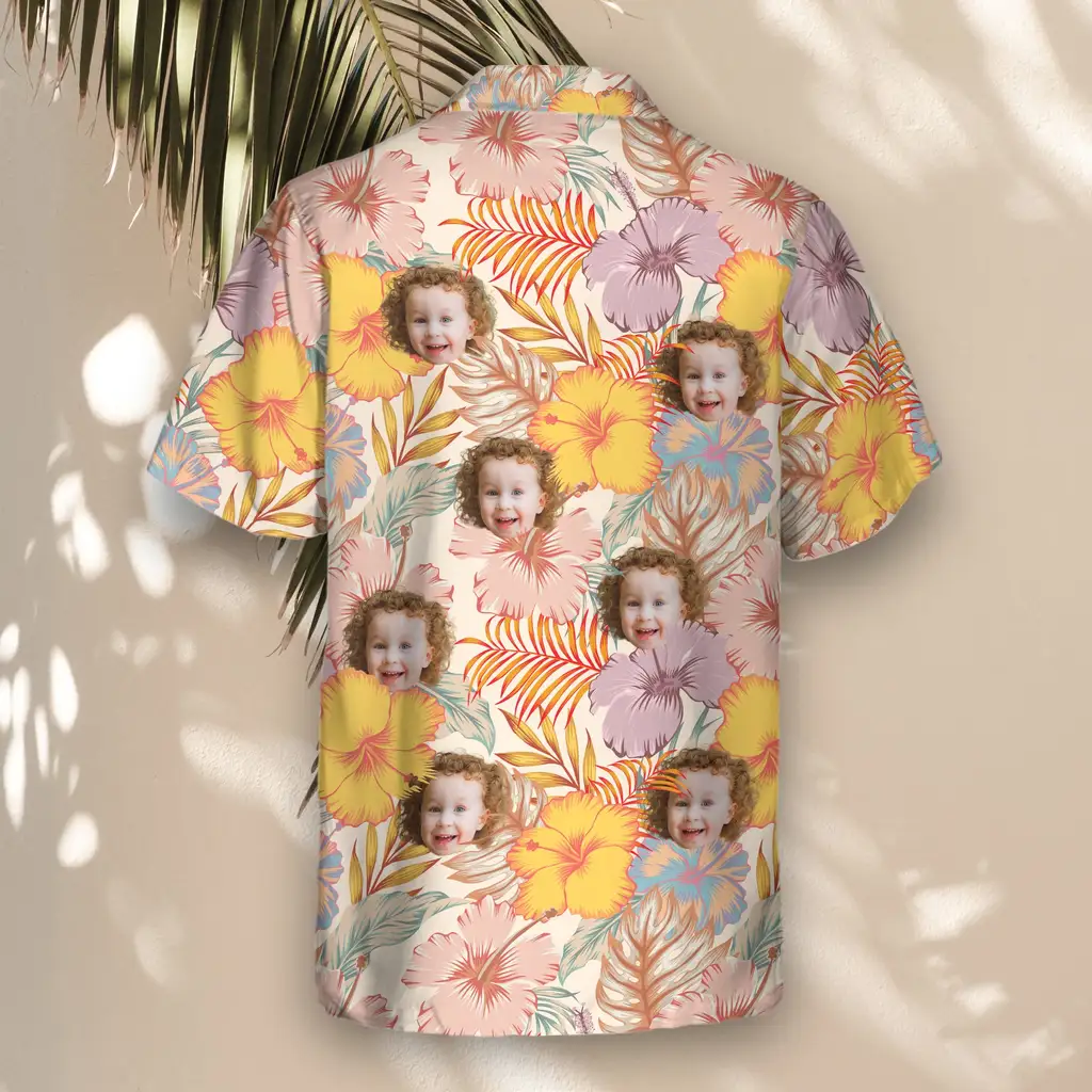 3 Hibiscus Summer Aloha Custom Hawaiian Shirts With Faces Or Logos 3 Hibiscus Summer Aloha Custom Hawaiian Shirts With Faces Or Logos