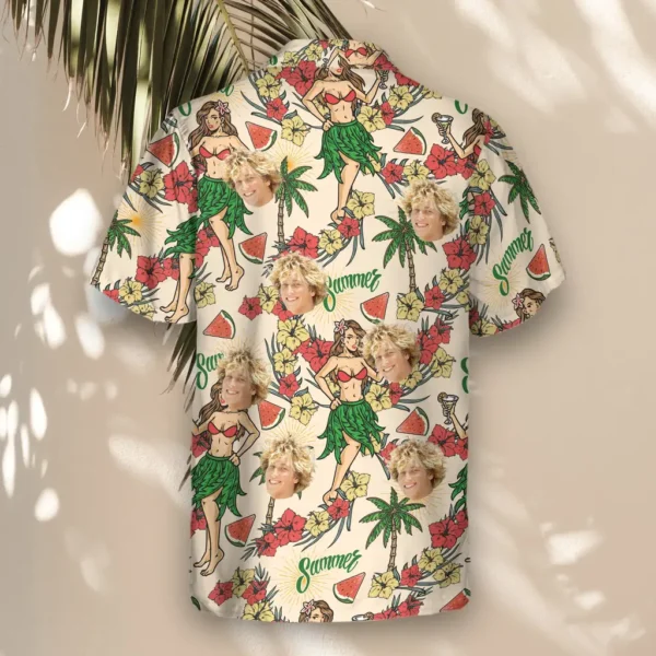 3 Island Party Vibes Aloha Custom Hawaiian Shirts With Faces Or Logos