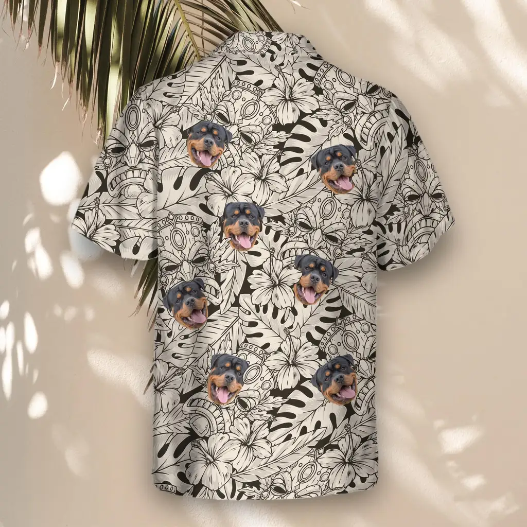3 Island Tiki Vibes Aloha Custom Hawaiian Shirts With Faces Or Logos