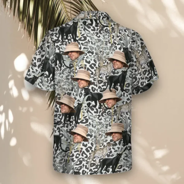 3 Jungle Prowl Aloha Custom Hawaiian Shirts With Faces Or Logos