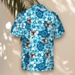 1 Surf Floral Hibiscus Aloha Custom Hawaiian Shirts With Faces Or Logos