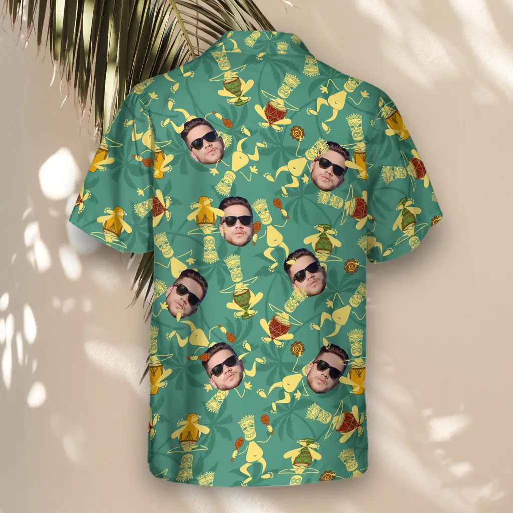 3 Tribal Rhythm Vibes Aloha Custom Hawaiian Shirts With Faces Or Logos