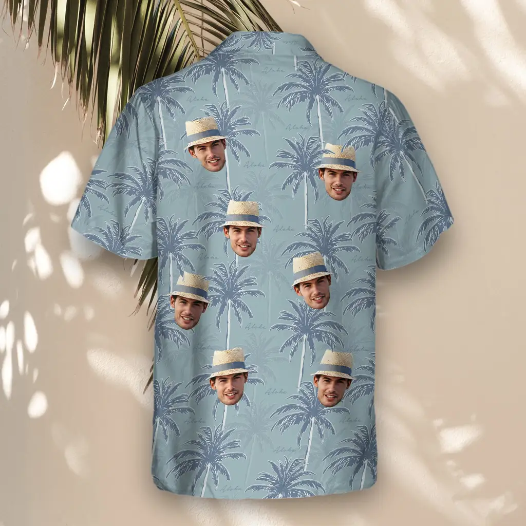 3 Tropical Breeze Aloha Custom Hawaiian Shirts With Faces Or Logos