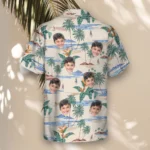 1 Tropical Island Paradise Aloha Custom Hawaiian Shirts With Faces Or Logos
