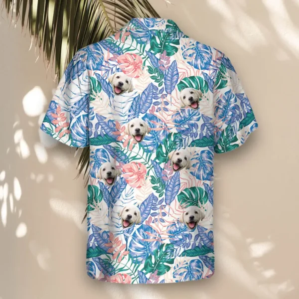 3 Tropical Leaf Fusion Aloha Custom Hawaiian Shirts With Faces Or Logos