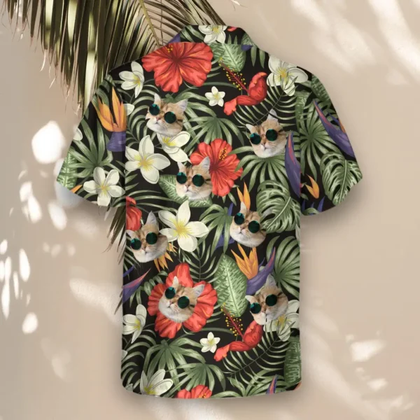 3 Tropical Oasis Aloha Custom Hawaiian Shirts With Faces Or Logos