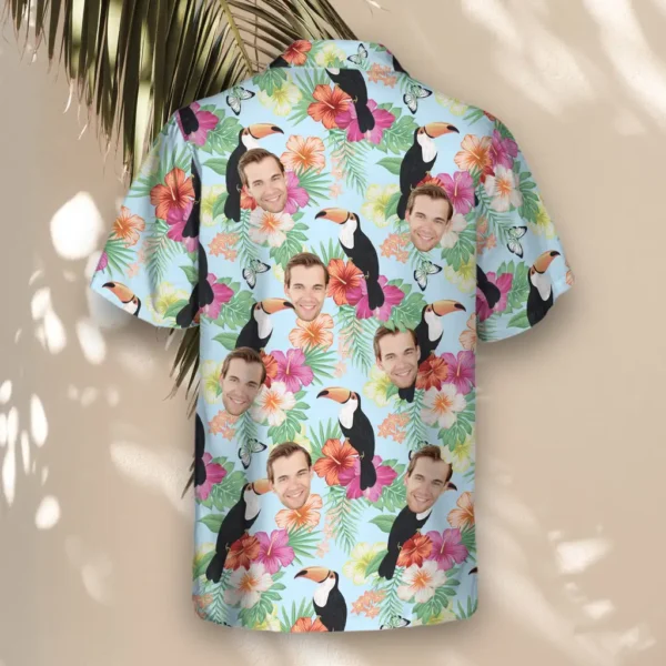 3 Tropical Wonderland Aloha Custom Hawaiian Shirts With Faces Or Logos