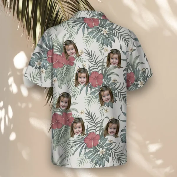 3 Vintage Floral Paradise Aloha Custom Hawaiian Shirts With Faces Or Logos