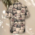 1 Whiskey Booze Aloha Custom Hawaiian Shirts With Faces Or Logos