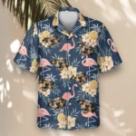 1 Flamingo Pineapple Paradise Aloha Custom Hawaiian Shirts With Faces Or Logos