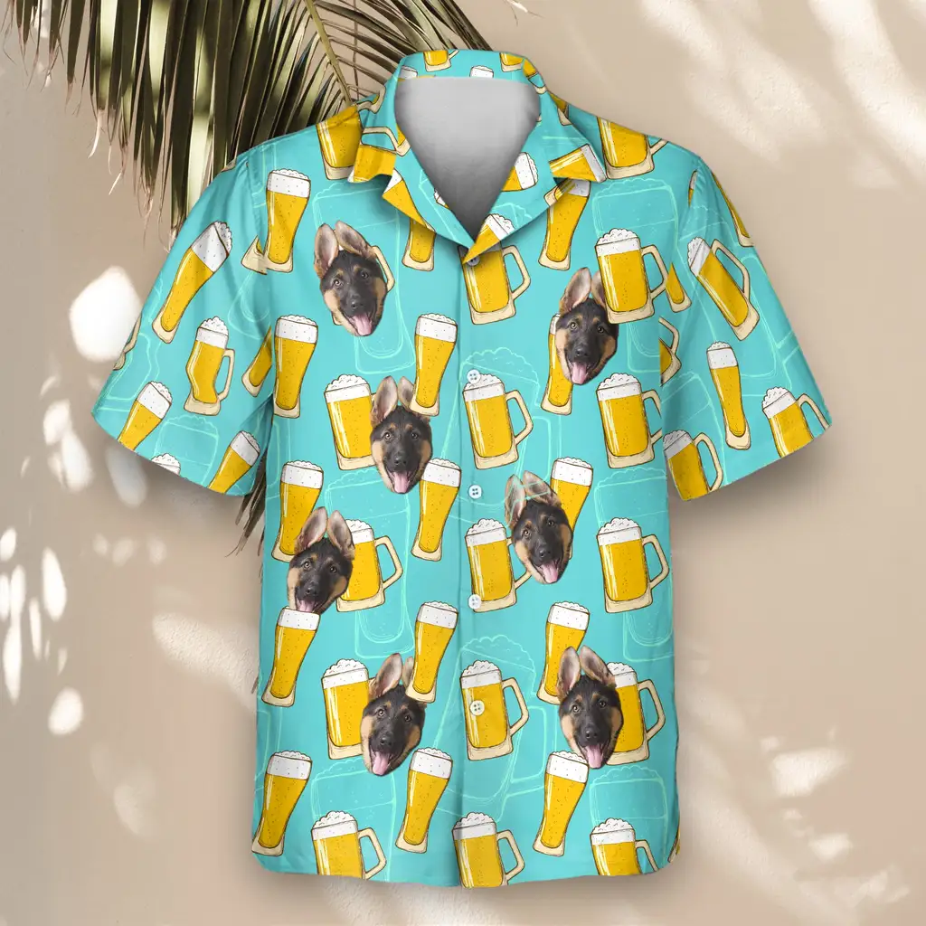 4 Funky Brew Paradise Aloha Custom Hawaiian Shirts With Faces Or Logos