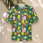 1 Island Blossom Aloha Custom Hawaiian Shirts With Faces Or Logos