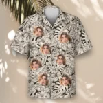 1 Island Tiki Vibes Aloha Custom Hawaiian Shirts With Faces Or Logos